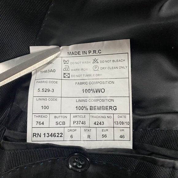 SUITSUPPLY Shawl Collar Plaid Tuxedo Suit Jacket Pants Mens 42 Blackwatch Tartan - Picture 4 of 16